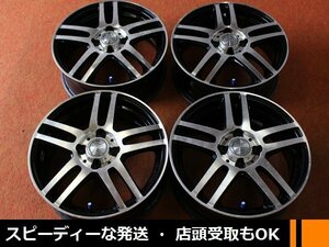 ★☆ ENKEI製 ZOLF ブラポリ ガリキズ目立ち程度落ちです★☆ 15×5.5J +45 PCD100/4H 4本 アクア ヴィッツ フィット ★迅速発送