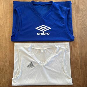 umbro adidas アンブロアディダス　 ノースリーブシャツM 2枚セット