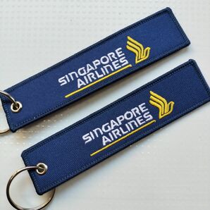 SQ 紺 ■２枚セット■シンガポール航空 Singapore Airlines フライトタグ キーホルダー