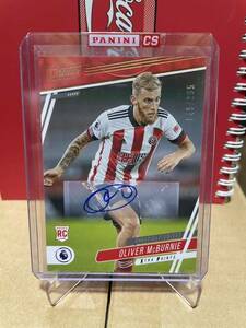 【Oliver McBurnie 】2020-21 Panini chronicles prestige soccer 直筆サインカード　045/295 295枚限定　Sheffield United マグバーニー