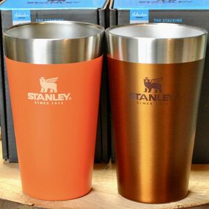 スタンレーSTANLEYスタッキング真空パイント2個セット【オレンジ＆メイプル】 正規品　　アウトドア キャンプ バーベキュー BBQ ペア