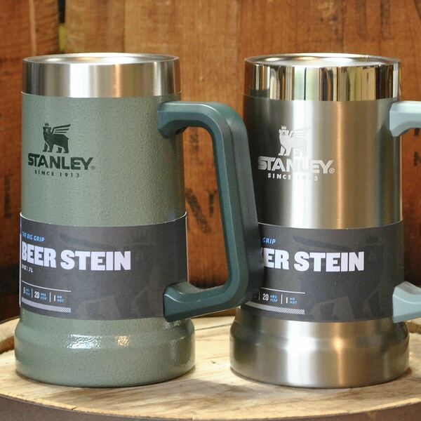 スタンレーSTANLEY真空ジョッキ2点セット【グリーン&シルバー】正規品　保冷ビールジョッキ ビアジョッキ ペア アウトドア BBQ キャンプ