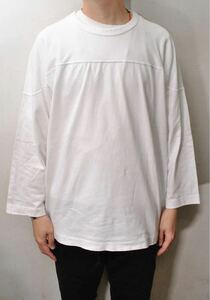 COMOLI (コモリ) フットボールTシャツ 品番:S03-05003 定価:19,800円