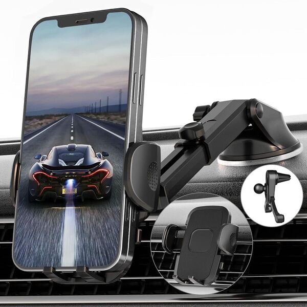 車載ホルダー 車載 スマホホルダー 便利 黒 吸盤 車用