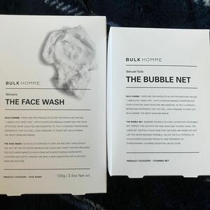 バルク オム　 BULK HOMME THE FACE WASH 洗顔　バブルネット フェイスウォッシュ バルクオム