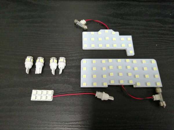 スズキ MK53S スペーシア カスタム 高輝度5050smd 252発 LED ルームランプ 7点 室内灯 ライセンスランプ / 20-144 NG*