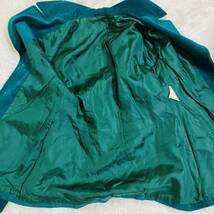 w20 美品 Dixie MODELL レディース テーラードジャケット 長袖 レトロ 38（L) グリーン（緑） スエード コーデュロイ _画像7