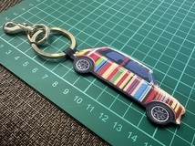 ★ 未使用品 ポールスミス マルチストライプ mini クーパー キーリング ♪_画像4