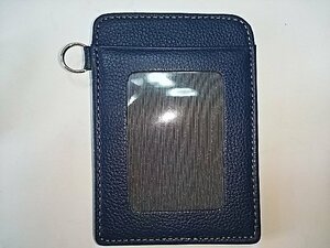 YA712VTIPJUNO[ new goods unused ] ticket holder Pas inserting single Pas original leather navy blue * license proof go in card inserting cheap special price stock disposal sale 