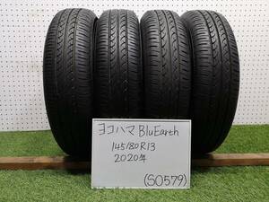 1(0579)インボイス領収書発行可能☆2020年製/YOKOHAMA BluEarth/ヨコハマ ブルーアース/145/80R13☆N-BOX・ムーヴ等に