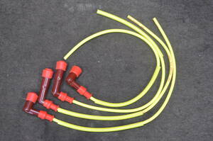 [Y24-0636] motorcycle other modified for NGK yellow color plug cord set secondhand goods /NGKXY11/NGKLY11/NGK plug cap /NGK plug cord 