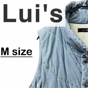 Lui's ルイス シャンブレー 中綿ベスト ダウンベスト　日本製