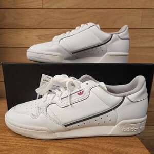 26cm 新品正規品 アディダス オリジナルス　adidas CONTINENTAL 80 コンチネンタル 80 ホワイト 白 メンズ スニーカー ee5342　天然皮革