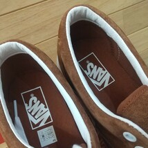 25.5cm 新品正規品 VANS AUTHENTIC PIG SUEDE バンズ オーセンティック ピッグスエード USA企画 撥水加工 T.SHELL ブラウン 茶色_画像6