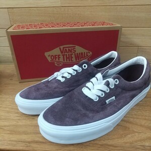 26.5cm 新品正規品 VANS AUTHENTIC PIG SUEDE バンズ オーセンティック ピッグスエード USA企画 撥水加工 ワイン