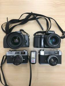 フィルムカメラ　４台セット　MINOLTA　ミノルタα303si　28-80/4-5.6　Nikon　ニコンF-601　28-70/1:3.5-4.5　など　　