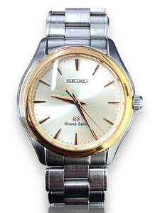 Grand SEIKO グランドセイコー 9F61-0A20 18KT Pink Gold ピンクゴールド K18 腕時計 Quartz クォーツ コンビ 純正ブレス メンズ 可動品