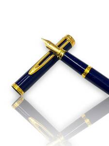 WATERMAN Waterman fountain pen Fountain Pen Made in FRANCE pen .750 18K K18 navy × Gold ink none writing implements stationery 