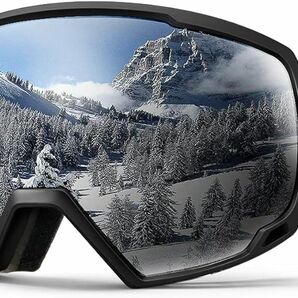 スキーゴーグル 両層レンズ UV紫外線カット 眼鏡対応 曇り止め 男女兼用 スノボ スキー 冬山登山