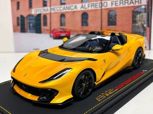 BBR 1/18 Ferrari 812 Competizione A Giallo Tristrato　フェラーリ　P18209A1　ミニカー