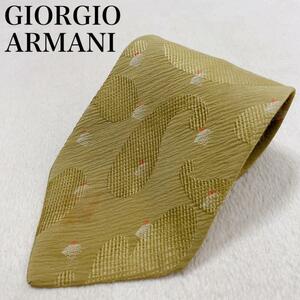 GIORGIO ARMANI ジョルジオアルマーニ ネクタイ イタリア製 メンズ オフィス スーツ 高級感 ブランド ペイズリー柄 ワンポイントロゴ K51
