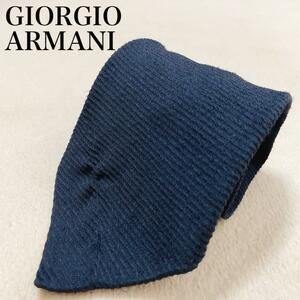 GIORGIO ARMANI ジョルジオアルマーニ ネクタイ イタリア製 メンズ オフィス ビジネス スーツ 高級感 ブランド ワンポイントロゴ K87