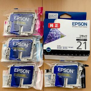 EPSON 純正品インクカートリッジあじさい　4色　5個セット 