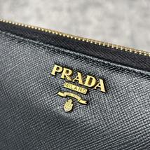 付属品完備　極美品プラダ　PRADA 長財布 サフィアーノレザー ラウンドファスナー ブラック　メタルロゴ メンズ　レディース　人気_画像8