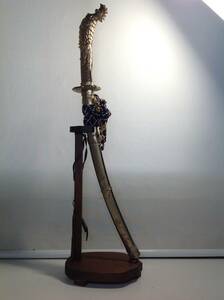 鳥頸太刀拵　模造刀　太刀　　日本刀　全長約56cm コスプレ　武具　金属工芸