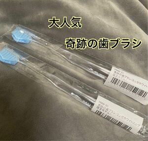 即購入大歓迎　奇跡の歯ブラシ　青　2本　大人気　歯ぶらし