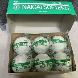 ナイガイ NAIGAI 3号 ダース ( 6個 ) 試合球 検定球 公認球 ソフトボール コルク 一般 中学生