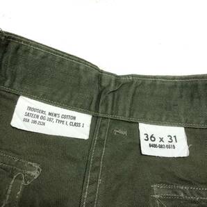 60年代 OG-107 ベイカー パンツ US ARMY カーゴ ベトナム戦争 ビンテージ vintage 米軍 Trousers Vietnam War military Field Pants 実物の画像3