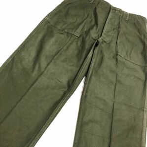 60年代 OG-107 ベイカー パンツ US ARMY カーゴ ベトナム戦争 ビンテージ vintage 米軍 Trousers Vietnam War military Field Pants 実物の画像2
