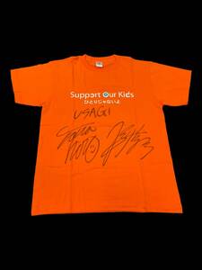 【3.11チャリティ】USAGI (上田和寛 さん&杉山勝彦 さん) 直筆サイン入りSupport Our Kids Tシャツ