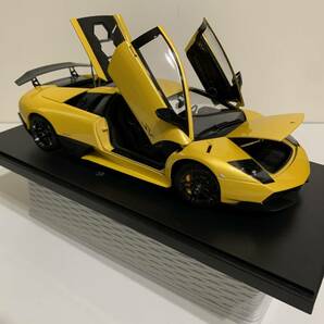 オートアート 1/18 ランボルギーニ ムルシエラゴ LP670-4 スーパーヴェローチェ イエローの画像9