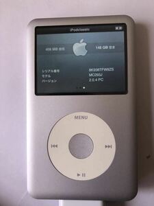 iPod classic 160GB 新品バッテリー交換済　iTunes同期動作確認済み左右音出OK ！　新品フロントパネル交換済