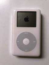 iPod 第4世代（classic ）a1059 サントリー烏龍茶マーク刻印モデル　新品バッテリー交換して出荷　本体のみ　HDD 20GB_画像3