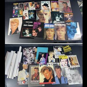 q58* デビッドボウイ関連品 色々 大量 おまとめ コレクター放出品 David Bowie ポスター 切り抜き 印刷物 本 書籍 VHS ビデオ パンフレット