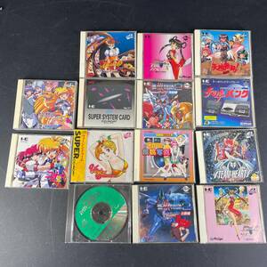 q85*おまとめ ゲームソフト 各種 CD-ROMディスク SUPER CD-ROM2 PCエンジン ハイパーカタログ 動作未確認 ジャンク 銀河お嬢様伝説ユナ他