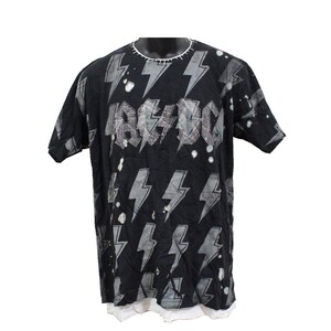 アイコニッククチュール Sadistic Action BY ICONIC COUTURE メンズ半袖Ｔシャツ AC/DC XLサイズ 新品 サディスティックアクション