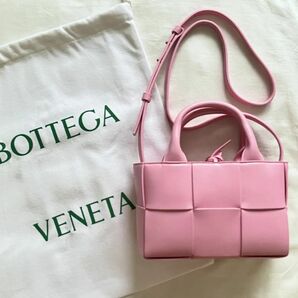 限定 VOTTEGA VENETA アルコトートバッグ ボッテガ バッグ 2way トートバッグ ピンク