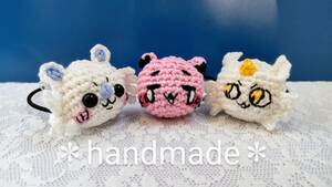  hand made knitting * hair elastic 3 piece collection * that .& structure la& Momo nga manner 