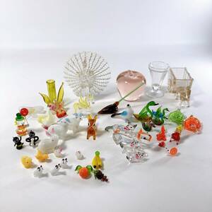 [ retro ] glass small articles summarize ( animal * fruit * bird * goldfish *katatsumli*piero* one wheel ..*..* horse car )