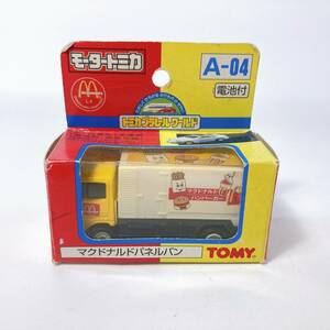 【未使用品】モーター トミカ マクドナルド パネルバン トラック 箱アリ