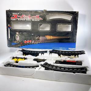 【ジャンク】スーパーレール 前照灯付 サウンドD‐51セット TOMY SUPER RAIL BLACKの画像1