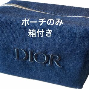 お値下げ！ディオール　Dior 限定品 ノベルティ デニム ポーチ 新品未使用 箱付き