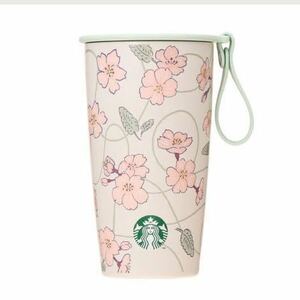 お箱入り♪STARBUCKS SAKURA2024ストラップカップシェイプステンレスボトル355ml タンブラー スタバ スターバックス さくらサクラ♪