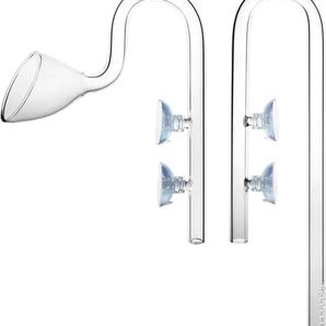 リリィパイプ 吸水 出水 セット クリアガラス製 (12/16mm ホース用)