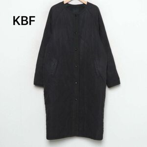 【値下げ不可！】KBF 薄手キルティングロングコート　ブラック