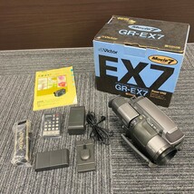 北山2月No.125 カメラ Victor ビクター GR-EX7 動作未確認 箱・その他備品付き ビデオカメラ デジタル movie7_画像1